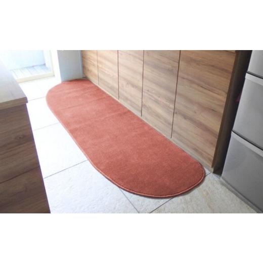 ふるさと納税 雑貨・日用品 インテリア 大阪府 泉佐野市 北欧風キッチンマット ラグマットタイプ 65×225cm ゆりかご型 ライトマホガニー 抗菌防臭 SEK 織人し…