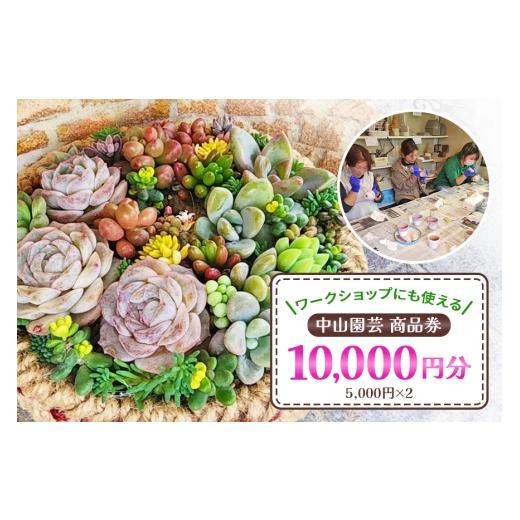 ふるさと納税 地元のお買物券 茨城県 那珂市 中山園芸 商品券10,000円分(5,000円分×2枚) 商品券 10000円 1万円 ワークショップ 植物 園芸 関連商品 初心者 …