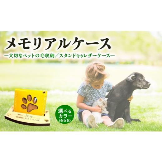 ふるさと納税 小物 京都府 八幡市 本革メモリアルケース スタンド 付|ペットの毛・遺毛ケース 選べる 5色 ( 犬 猫 本革 ケース 牛革 レザー メモリアルグッズ…
