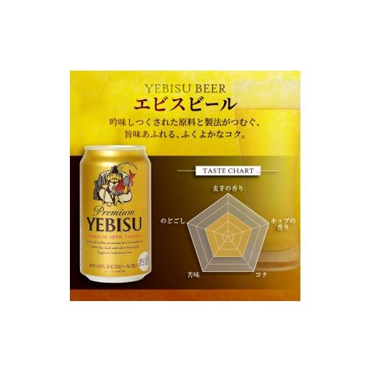 ふるさと納税 ビール 静岡県 焼津市 T0110-1006  定期便6回 エビス・エビスプレミアムエール 飲み比べ 350ml×各6本 合計12本の画像