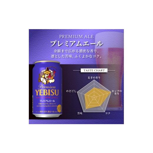 ふるさと納税 ビール 静岡県 焼津市 T0110-1006  定期便6回 エビス・エビスプレミアムエール 飲み比べ 350ml×各6本 合計12本の画像
