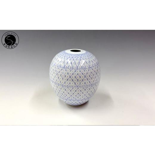 ふるさと納税 陶磁器・漆器・ガラス 佐賀県 有田町 有田焼 彩色象嵌壺 中仙窯・中尾恭純作 壺 一点物 象嵌 伝統工芸 伝統工芸 作家 アート 手描き A650-20