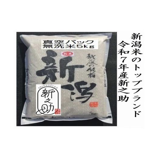 ふるさと納税 米 新潟県 阿賀野市 令和7年産 真空パック 整粒率95%の1等米 阿賀野市産「新之助」無洗米 5kg 中島農場 精米 新潟県 最高品質米 米 こめ コメ …