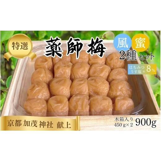 ふるさと納税 加工品等 梅干 和歌山県 みなべ町 薬師梅 二種セット(うすしお・はちみつ)各450g maruni013