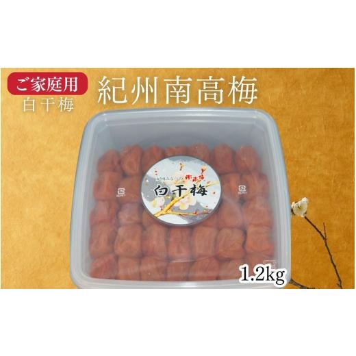 ふるさと納税 加工品等 梅干 和歌山県 みなべ町 家庭用 紀州南高梅 白干梅 1.2kg/昔ながらの酸っぱい梅干し 白干し 塩のみ仕込み maruni040