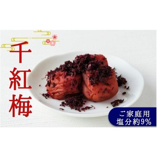 ふるさと納税 加工品等 梅干 和歌山県 みなべ町 ご家庭用梅干し 千紅梅 1kg(500g×2) 塩分約9% / みなべ町 梅干 うめぼし ウメ かつお梅 はちみつ入り は…