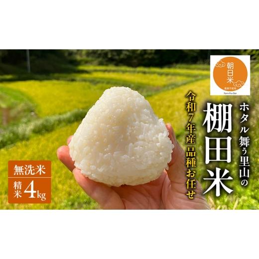 ふるさと納税 無洗米 岡山県 赤磐市 品種お任せ 令和7年産 ホタル舞う里山の棚田米 無洗米 精米4kg ひとめぼれ2kg又は朝日2kgを計2袋