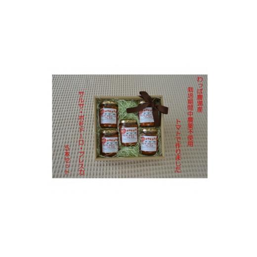 ふるさと納税 調味料・油 愛知県 武豊町 栽培期間中農薬不使用 トマトソース5本セット 1714543