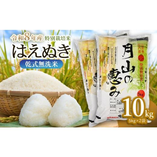 ふるさと納税 米 はえぬき 山形県 鶴岡市 令和8年産先行予約 令和8年12月14日〜12月20日発送 特別栽培米 はえぬき 乾式無洗米 10kg (5kg×2袋) 山形県鶴岡市…