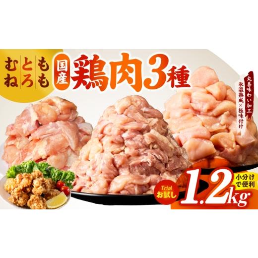 ふるさと納税 鶏肉 セット 大阪府 泉佐野市 氷温熟成×極味付け 国産鶏モモ・鶏とろ(肩肉)・鶏むね 3種セット 合計1.2kg カット済み 氷温熟成×極味付け …