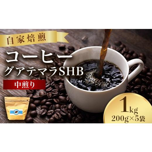 ふるさと納税 コーヒー コーヒー粉 岡山県 井原市 こだわりコーヒー(グアテマラSHB)1kg (中煎り)