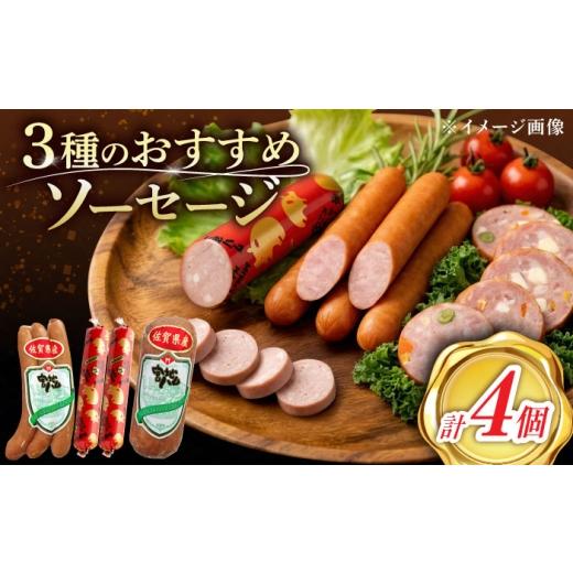 ふるさと納税 肉 ソーセージ 佐賀県 武雄市 ソーセージお試しセット(3種 計6本) /宮地ハム