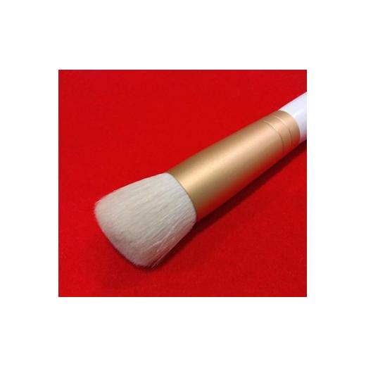 ふるさと納税 美容 広島県 熊野町 熊野化粧筆 白軸リキッドファンデーションブラシ メイクブラシ 化粧筆 フェイスブラシ リキッドファンデーションブラシ 熊野…