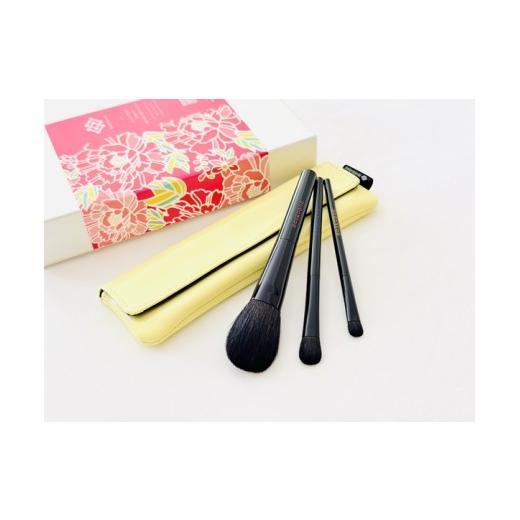 ふるさと納税 美容 広島県 熊野町 熊野化粧筆 律フルセット&レモンイエローケース 熊野筆ほうこどう メイクブラシ 化粧筆 チークブラシ アイシャドーブラシ …