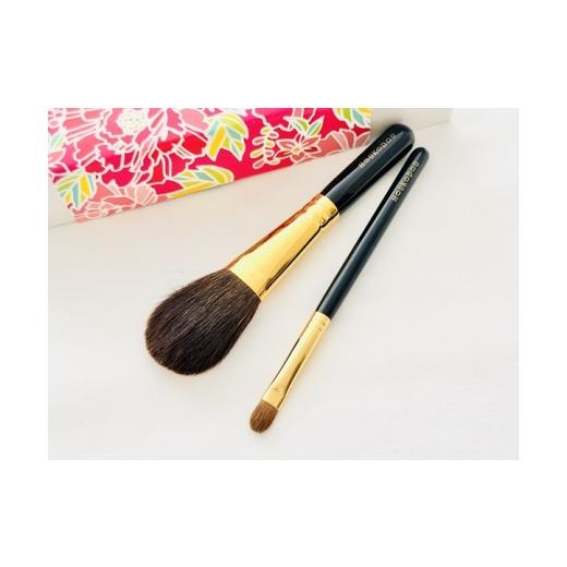 ふるさと納税 美容 広島県 熊野町 熊野化粧筆 宙人気高級チーク&シャドーブラシ 熊野筆ほうこどう メイクブラシ 化粧筆 チークブラシ アイシャドーブラシ 熊…