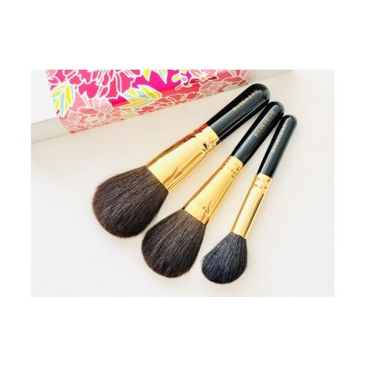 ふるさと納税 美容 広島県 熊野町 熊野化粧筆 宙プレミアム3本セット 熊野筆ほうこどう メイクブラシ 化粧筆 ファンデーションブラシ チークブラシ 熊野筆 伝…