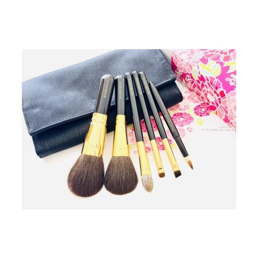 ふるさと納税 美容 広島県 熊野町 熊野化粧筆 宙プレミアム6本セット&ケース 熊野筆ほうこどう メイクブラシ 化粧筆 ファンデーションブラシ アイシャドーブ…