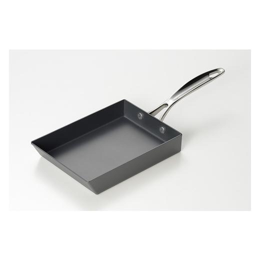 ふるさと納税 雑貨・日用品 新潟県 燕市 MB-3410 涅(くろつち) IH対応 窒化鉄玉子焼13 × 19cm