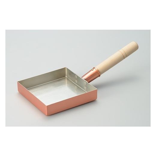 ふるさと納税 雑貨・日用品 新潟県 燕市 CS-062 千歳 純銅木柄玉子焼15 × 15cm