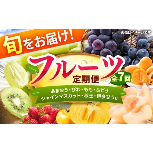 ふるさと納税 いちご 福岡県 広川町 7回定期便 フルーツ定期便(あまおう/びわ/桃/ぶどう/シャインマスカット/柿/キウイ) 広川町 / JAふくおか八女農…