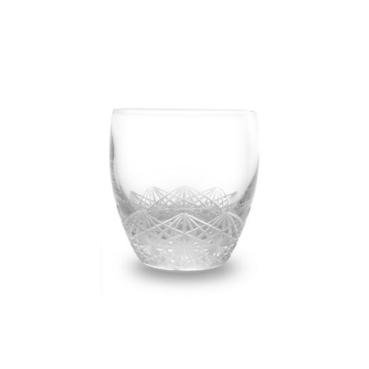 ふるさと納税 雑貨・日用品 グラス 東京都 台東区 浅草切子 KANA KURITA「水晶ぐい呑み 菊繋ぎ」木箱入り| 切子 花切子 切子ガラス ガラス工芸 グラス ガラス …