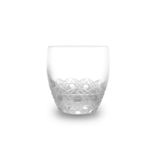 ふるさと納税 雑貨・日用品 グラス 東京都 台東区 浅草切子 KANA KURITA「水晶ぐい呑み 籠目」木箱入り| 切子 花切子 切子ガラス ガラス工芸 グラス ガラス コ…