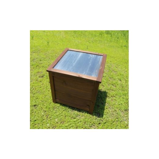 ふるさと納税 雑貨・日用品 愛知県 北名古屋市 ベランダに置けるおしゃれな木製コンポスト(消滅型) ブラウン 1186704