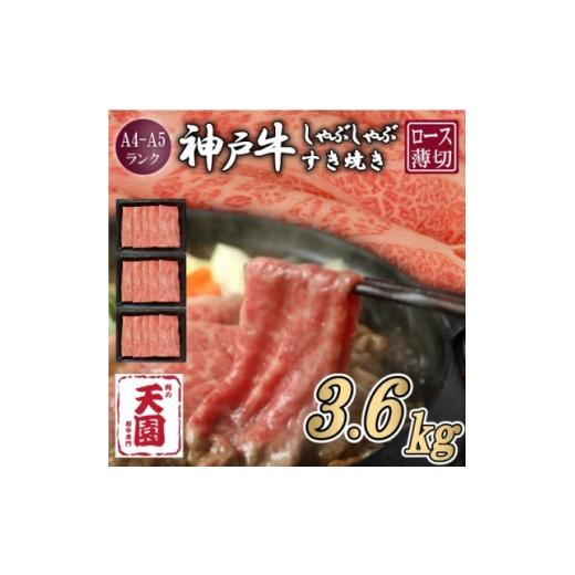 ふるさと納税 牛肉 すき焼き 兵庫県 尼崎市 毎月定期便 ふるさと納税 定期便 神戸牛 霜降り肩ロース しゃぶしゃぶすき焼き1.2kg×全3回 4084082
