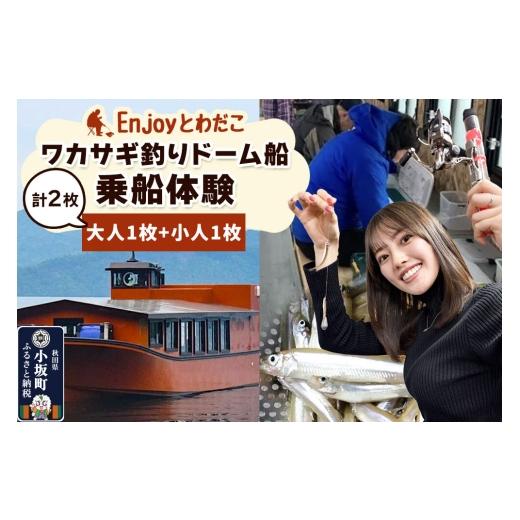 ふるさと納税 体験チケット 秋田県 小坂町 Enjoyとわだこ ワカサギ釣りドーム船 乗船体験 親子ペア(大人1枚+小人1枚)湖の上で過ごす特別な時間 レターパック…