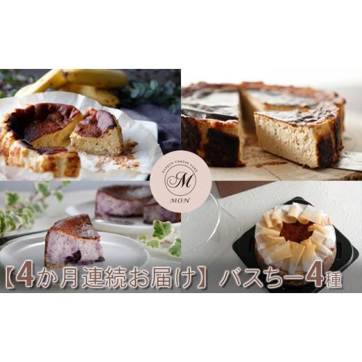 ふるさと納税 ケーキ・カステラ チーズケーキ 長野県 長野市 定期便 バスちー4種毎月1種ずつお届け