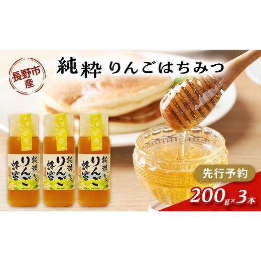ふるさと納税 加工品等 はちみつ 長野県 長野市 りんごはちみつ 200g3本の画像