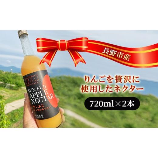 ふるさと納税 果汁飲料 りんご 長野県 長野市 長野市産りんごを贅沢に使用したネクター720mlx2本