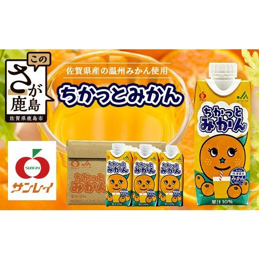 ふるさと納税 果汁飲料 みかん 佐賀県 鹿島市 工場直送 佐賀県産温州みかん使用 [ちかっとみかん] 330ml×12 計3960ml みかん フルーツ 果物 飲料 佐賀県産 …