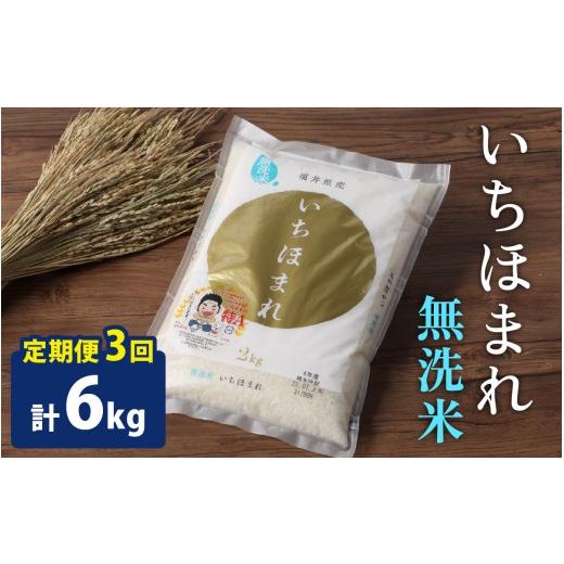 ふるさと納税 無洗米 福井県 大野市 3ヶ月定期便 令和7年産 福井のブランド米 特A獲得 いちほまれ 無洗米 2kg × 1袋(合計6kg)