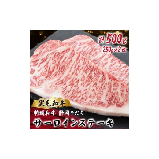 ふるさと納税 牛肉 ステーキ 静岡県 磐田市 特選和牛 静岡そだち サーロインステーキ 250×2枚 ブランド牛 黒毛和牛 1721942