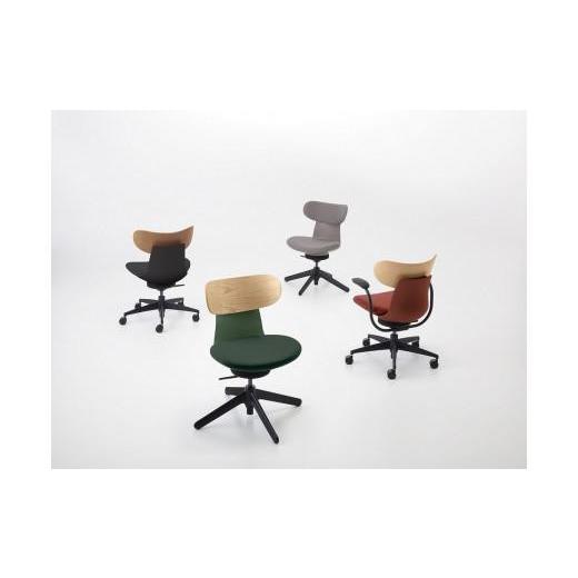 ふるさと納税 家具 長野県 伊那市 コクヨオフィスチェアー イングライフ C05-B11CGW-AJAJ731 背合板(ミディアムアッシュ)タイプ・肘付・ナイロンキャスター・…の画像