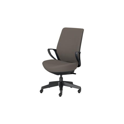 ふるさと納税 家具 長野県 伊那市 コクヨオフィスチェアー ピコラリビナ C10-B12CG-BKG9M61 ハイバック・肘付・黒樹脂脚・本体黒・布(ダークグレージュ)・ゴ…