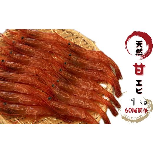 ふるさと納税 エビ あまエビ 北海道 増毛町 8-024-006 天然甘エビ 1kg(60尾前後)