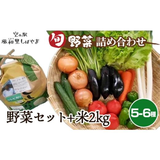 ふるさと納税 セット・詰合せ 千葉県 芝山町 野菜セット(5〜6種)+米2kg / 野菜 米 季節の野菜 旬 新鮮 コシヒカリ 精米 白米 自慢の逸品 千葉県 No.068