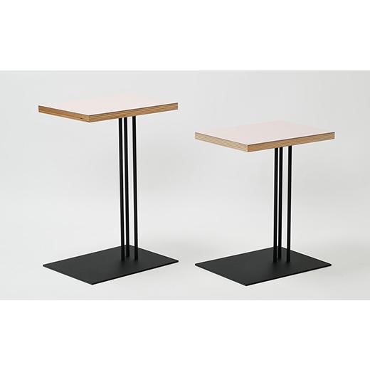 ふるさと納税 家具 テーブル 北海道 江別市 Rectangle side table （レクタングルサイドテーブル） ワークデスク H500 ブラック_パウダー EB8-0633_2