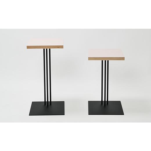 ふるさと納税 家具 テーブル 北海道 江別市 Rectangle side table （レクタングルサイドテーブル） ワークデスク H500 ブラック_パウダー EB8-0633_3