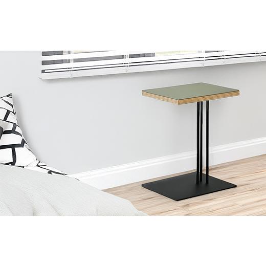 ふるさと納税 家具 テーブル 北海道 江別市 Rectangle side table （レクタングルサイドテーブル） ワークデスク H500 ブラック_パウダー EB8-0633_4