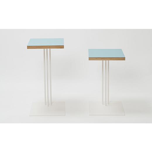 ふるさと納税 家具 テーブル 北海道 江別市 Rectangle side table （レクタングルサイドテーブル） ワークデスク H500 ホワイト_アクアヴェール EB8-0638_3