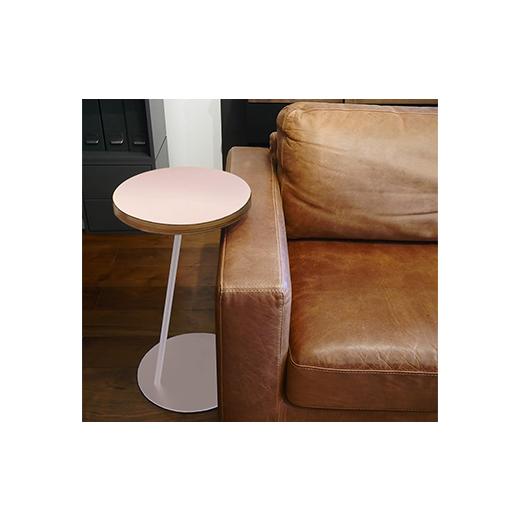 ふるさと納税 家具 テーブル 北海道 江別市 Circle side table（サークルサイドテーブル） サイドテーブル／ナイトテーブル H600 ホワイト_パウダー EB8-0667_4
