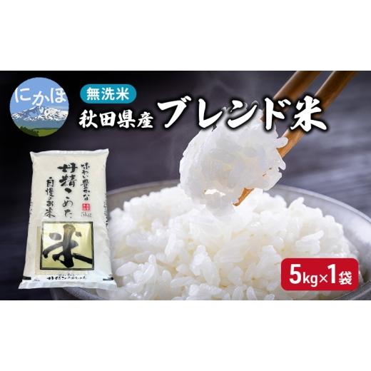 ふるさと納税 無洗米 秋田県 にかほ市 生活応援米 丹精こめた秋田県産ブレンド米5kg×1袋 無洗米 令和7年産 秋田県 にかほ市 お米 こめ