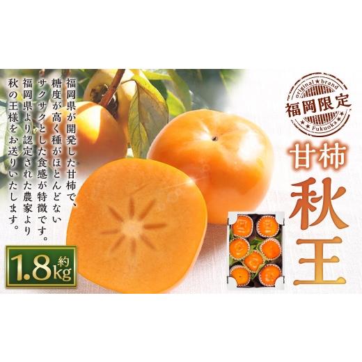 ふるさと納税 果物類 柿 福岡県 苅田町 福岡限定オリジナルブランド甘柿 秋王 優品 約1.8kg(5〜7玉入) 2026年10月上旬〜11月上旬まで順次発送予定 柿 糖度 …