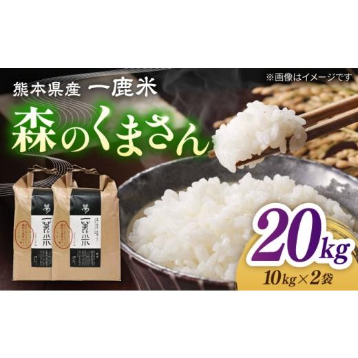ふるさと納税 米 熊本県 山鹿市 〈令和7年度産米〉 天日塩を使用 一鹿米 森のくまさん 白米20kg 株式会社 夢アグリ ZCL024の画像