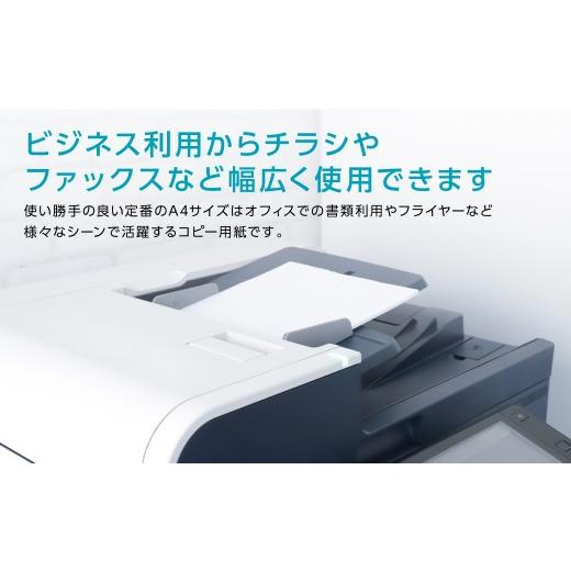 ふるさと納税 雑貨・日用品 熊本県 八代市  定期便3回 日本製紙 上質PPC-W A4コピー用紙 2500枚（500枚×5パック） 上質紙 白色 事務用品 コピー機 複写機 熊…の画像
