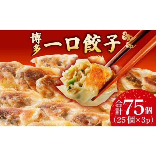 ふるさと納税 惣菜・レトルト 冷凍 福岡県 那珂川市 冷凍 博多一口餃子 25個入り×3パック 3パック