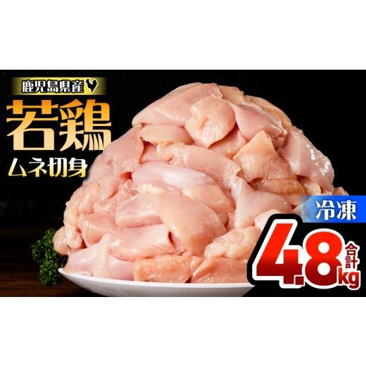 ふるさと納税 鶏肉 ムネ 鹿児島県 鹿屋市 鹿児島県産若鶏ムネ切身 4.8kg セット KN165-004-01